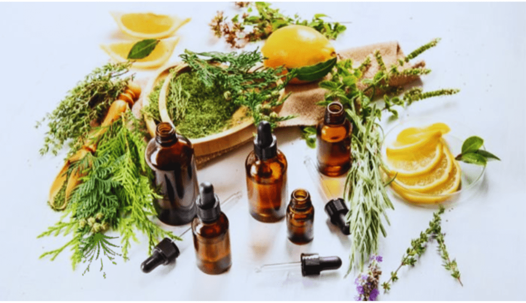 Essential oils help release in stress & anxiety.